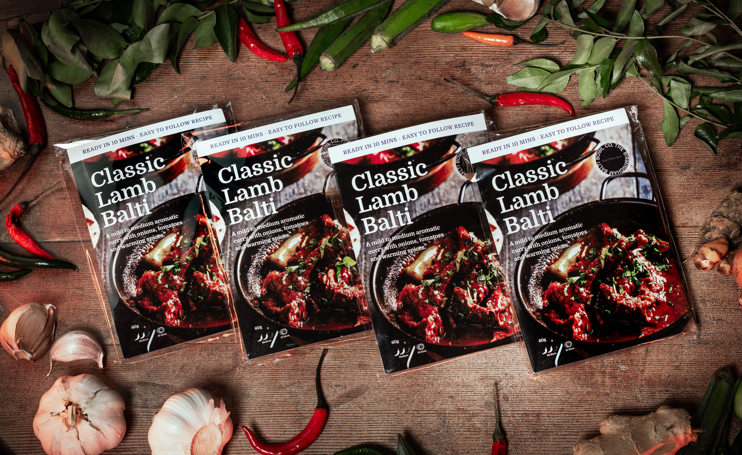 LUXURIOUS BALTI LAMB BLEND BUNDLE; Four x 60g Packs - High quality award winning blends