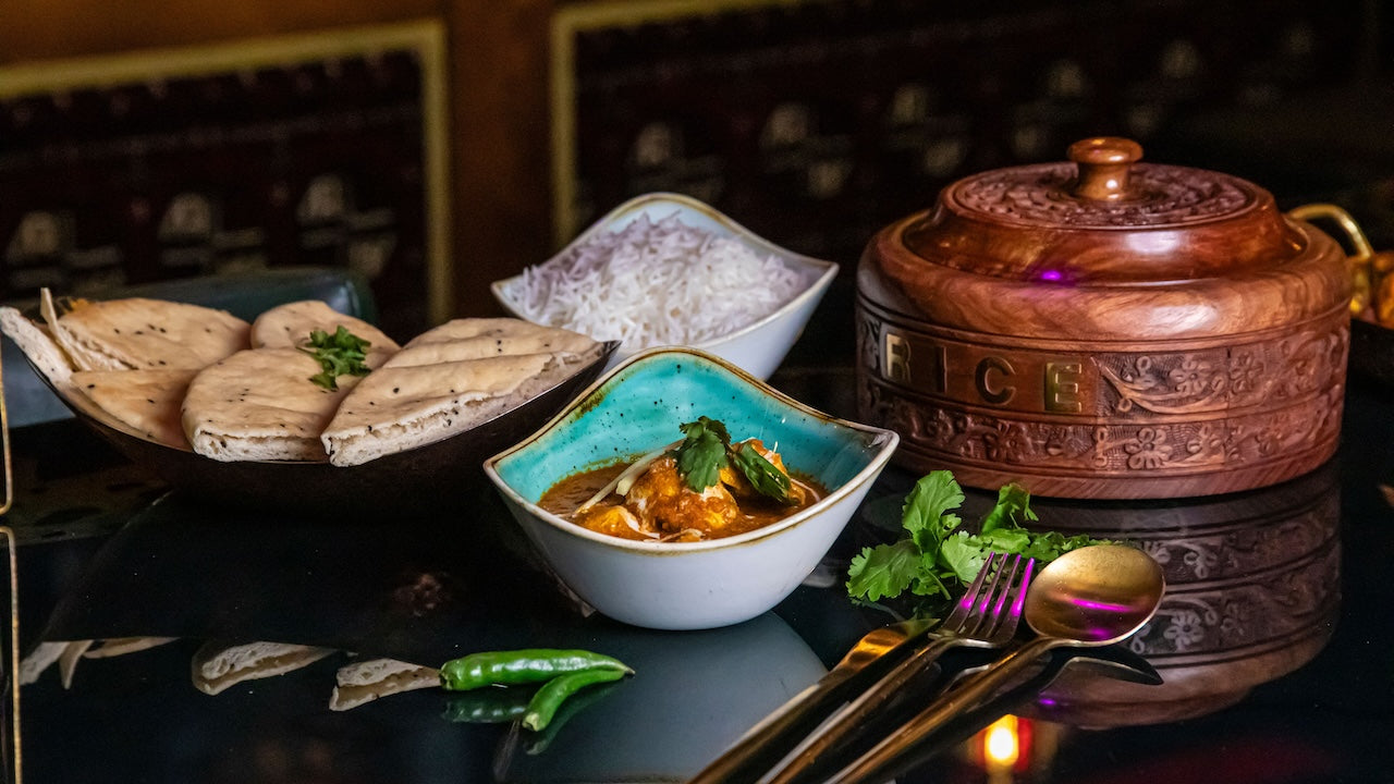 Hand Carved 'RICE' Thermal Serving Box