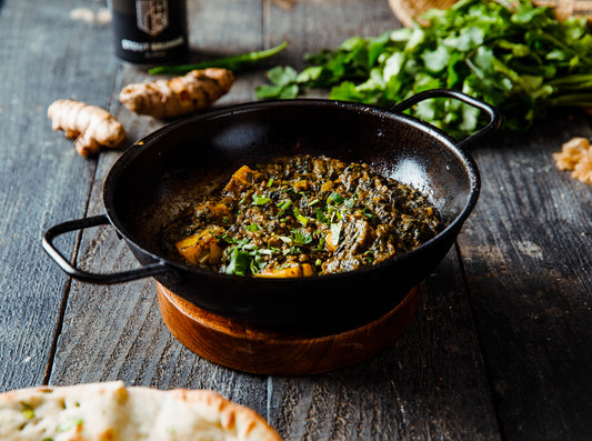 Saag Aloo- Spinach and Potato Balti