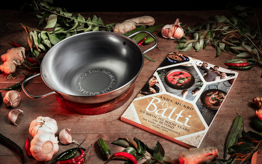 GIFT SET; Balti Bowl and Book 'The Balti, Its Birth, Its Boom Years And Beyond' by Andy Munro (SIGNED COPY)