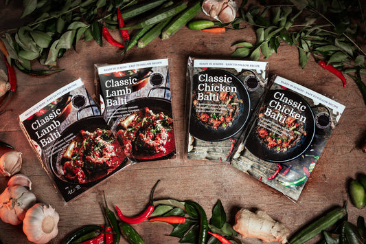 MIXED SET BALTI BLEND BUNDLE;  TWO x 60g Signature Blend TWO x 60g Lamb Blend - High quality award winning blends