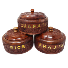 Ornate Hand Carved 'BHAJI' Thermal Serving Box