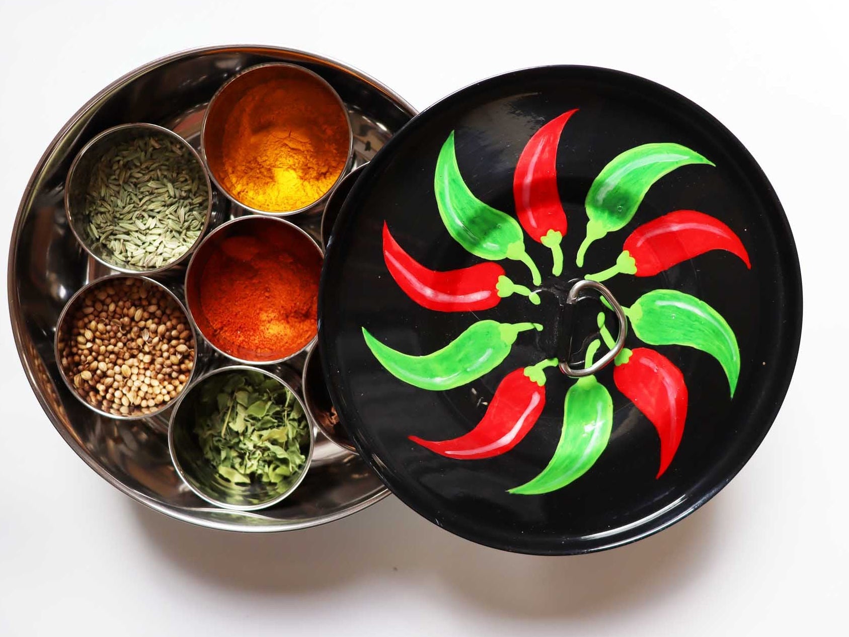 Indian spice tin 