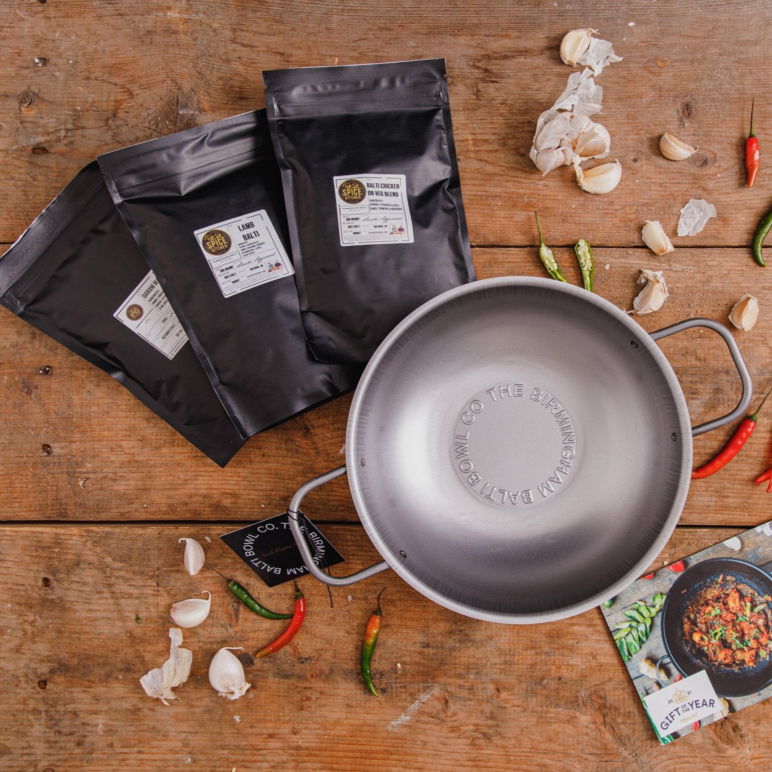 Birmingham Balti bowl and spice set 