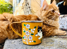 Hand Painted Indian Enamel Mug
