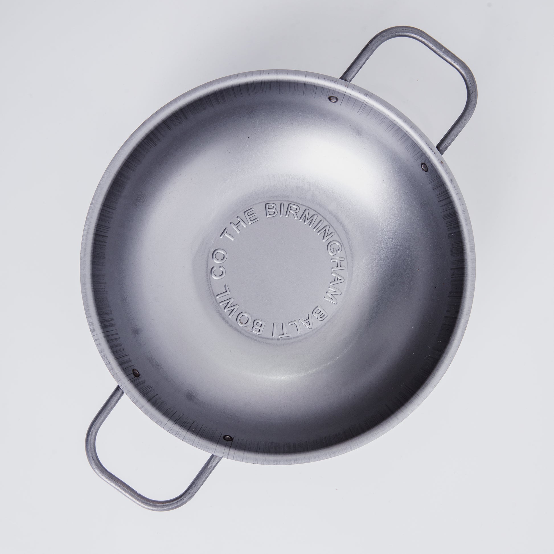 Real Birmingham Balti bowl, balti pan, steel balti bowl, pressed steel balti pan, made in Birmingham