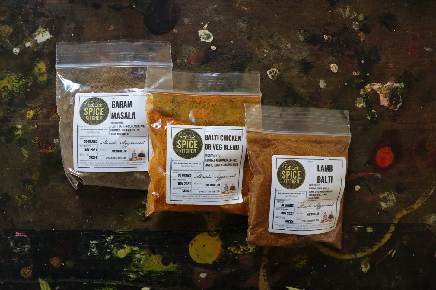 'Balti Beginnings' Set Of Three 30g Bespoke Blends