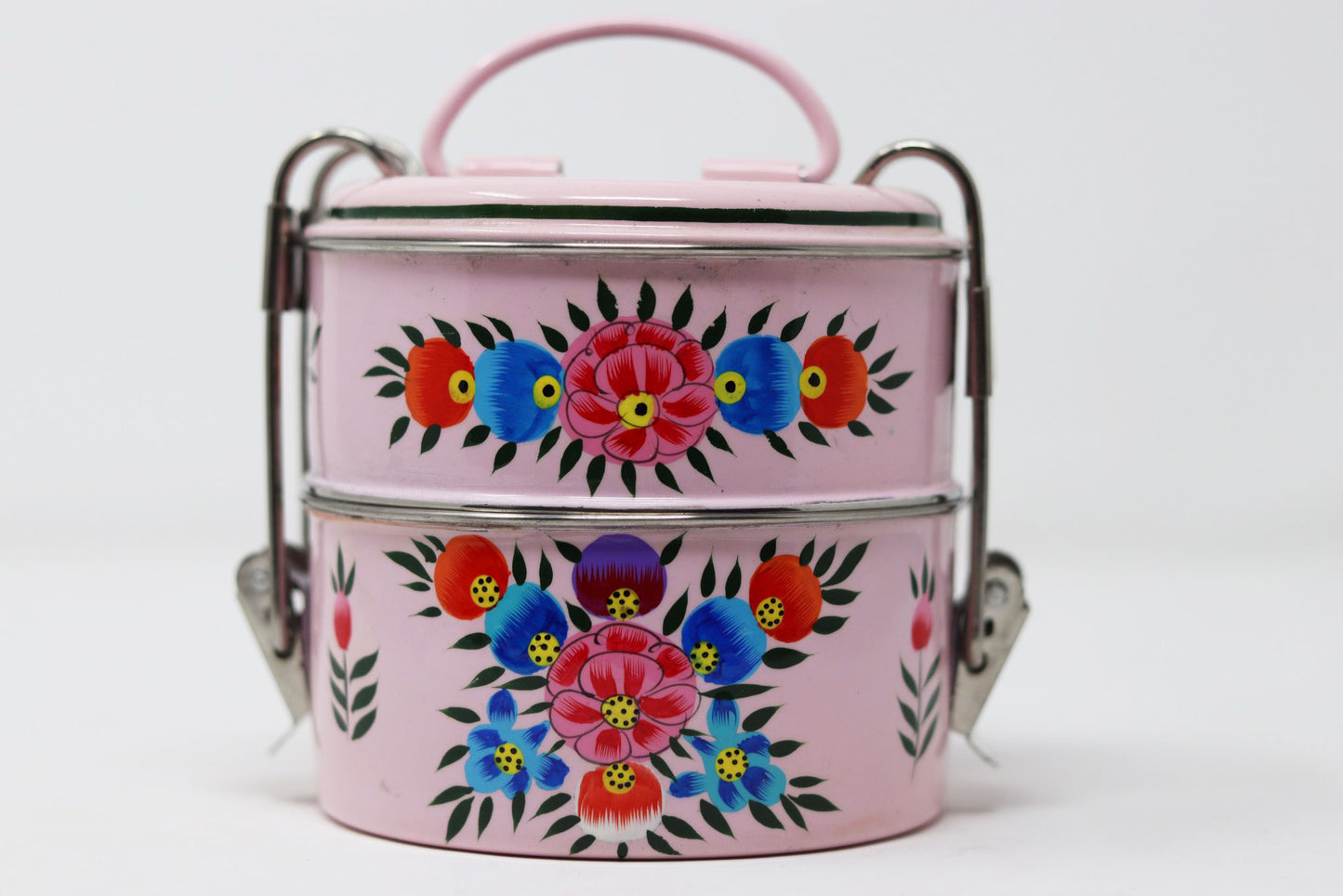 Traditional Tiffin Indian Lunchbox Two Compartment Lunchbox