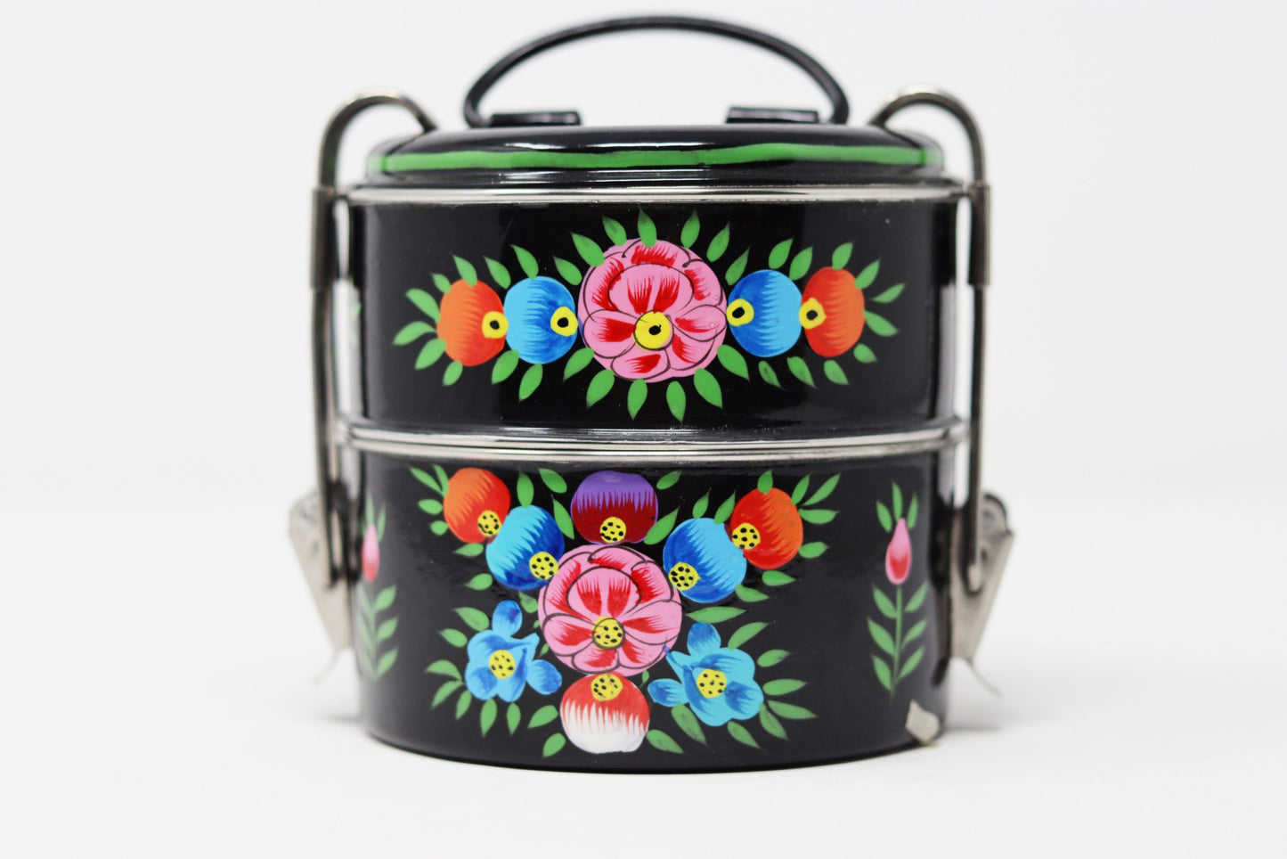 Traditional Tiffin Indian Lunchbox Two Compartment Lunchbox