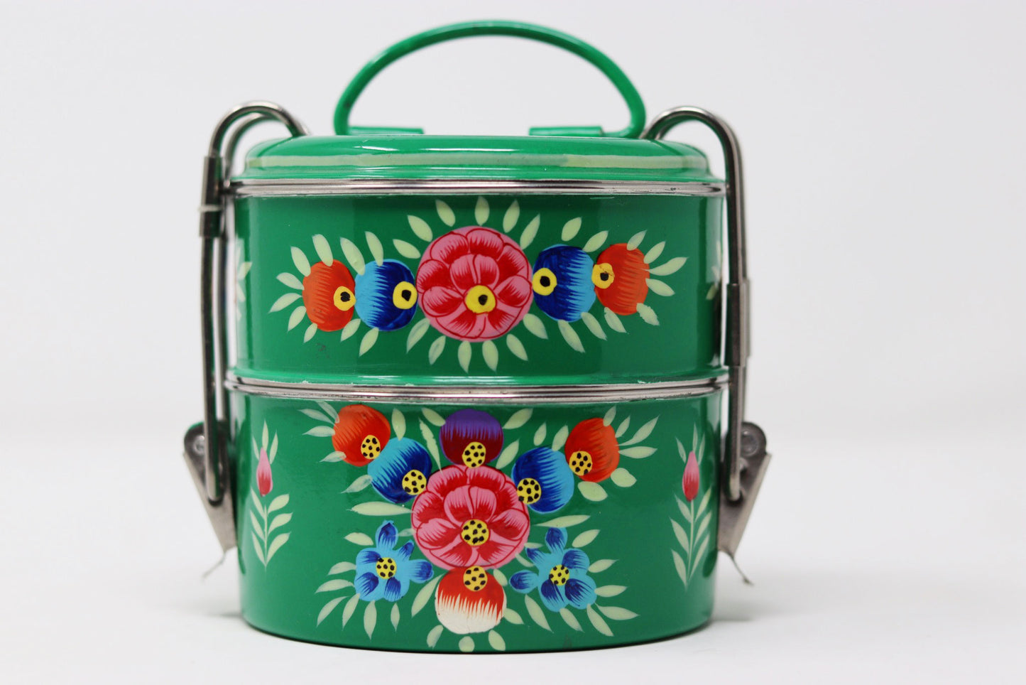 Traditional Tiffin Indian Lunchbox Two Compartment Lunchbox