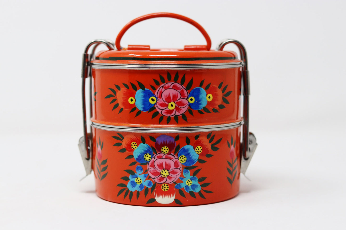 Traditional Tiffin Indian Lunchbox Two Compartment Lunchbox