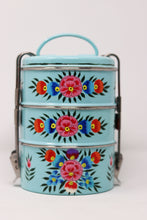 Traditional Indian Tiffin Lunch Box Three Compartment Lunchbox