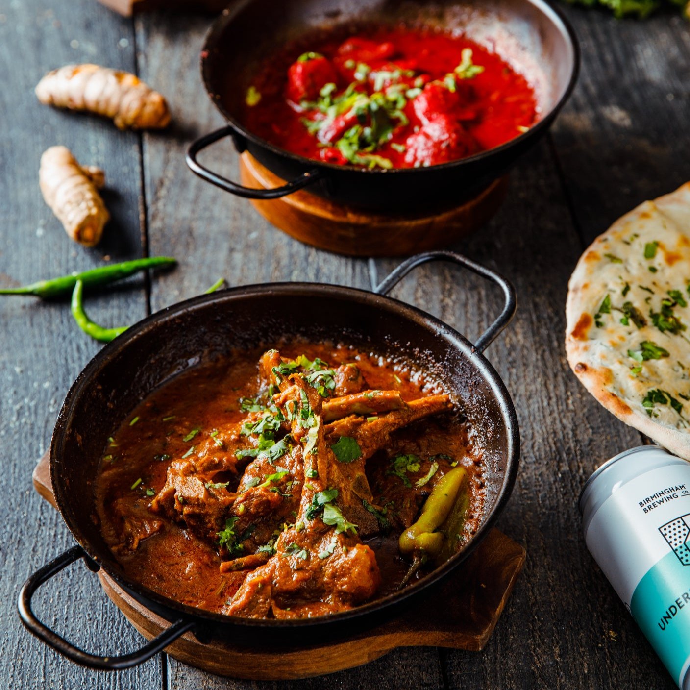 GIFT SET: Two Balti Bowls and Two Stands