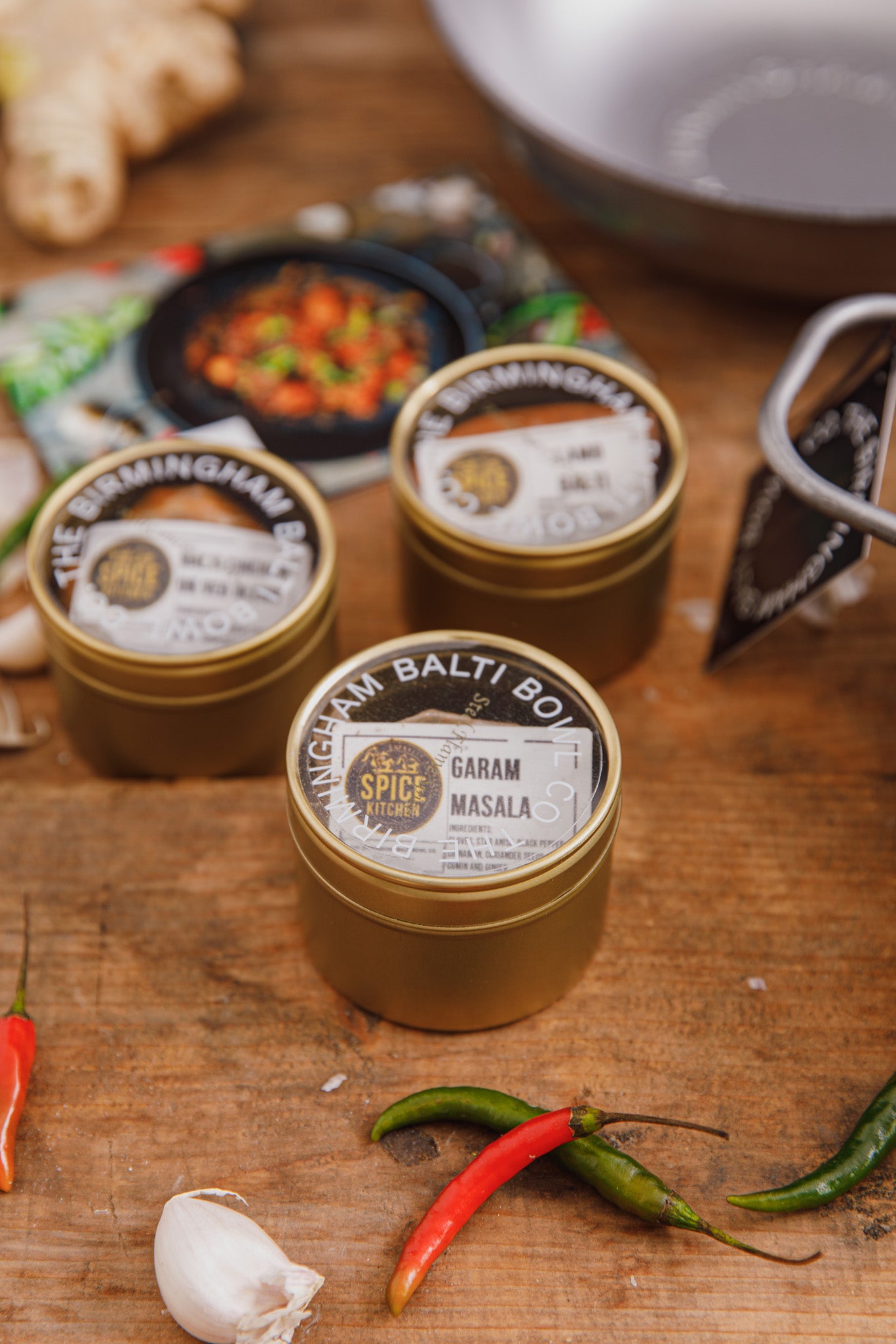 GIFT SET; Authentic Balti Bowl and Balti Beginnings Spice Trio